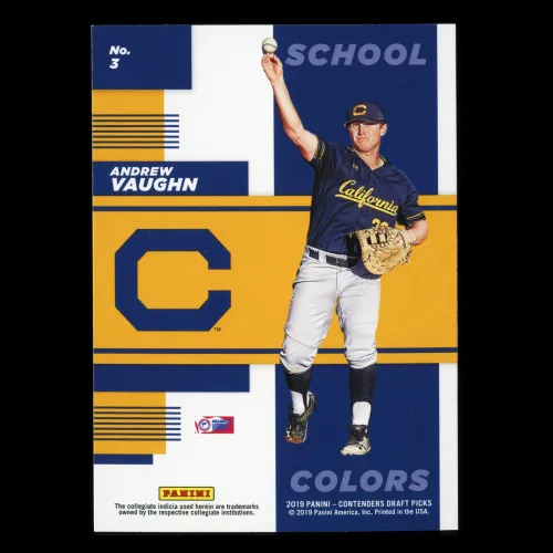 Andrew Vaughn 2019 Contenders Draft Picks School Colors Golden Bears