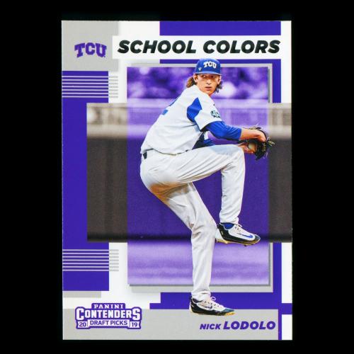 Nick Lodolo 2019 Contenders Draft Picks School Colors Horned Frogs