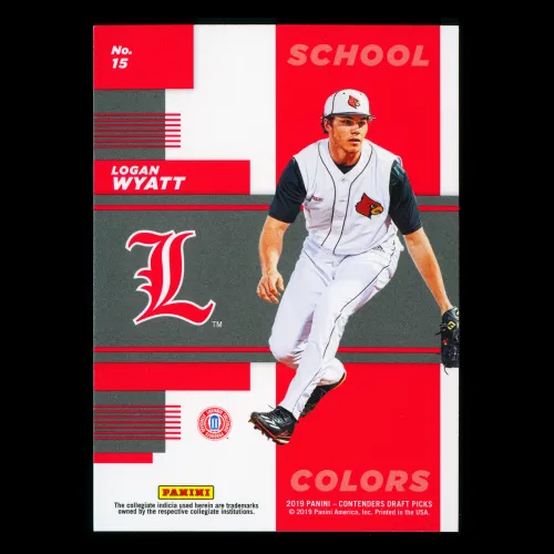 Logan Wyatt 2019 Contenders Draft Picks School Colors Cardinals