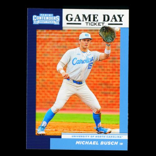 Michael Busch 2019 Contenders Draft Picks Game Day Ticket Tar Heels