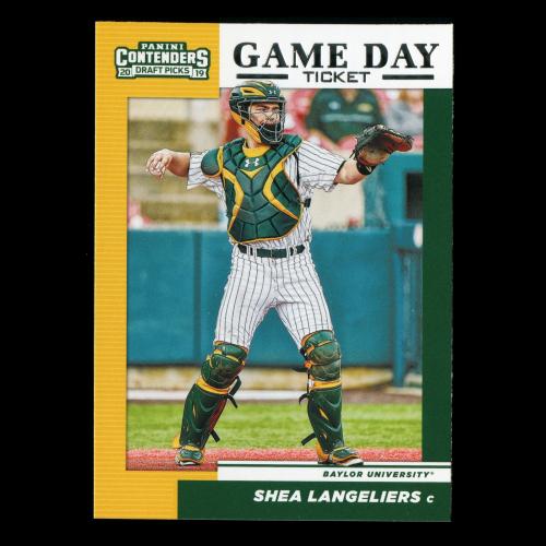 Shea Langeliers 2019 Contenders Draft Picks Game Day Ticket Bears