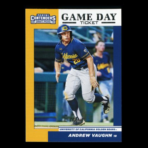 Andrew Vaughn 2019 Contenders Draft Picks Game Day Ticket Golden Bear