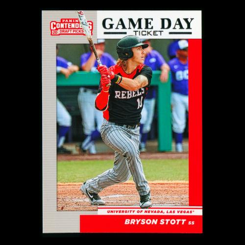 Bryson Stott 2019 Contenders Draft Picks Game Day Ticket Rebels