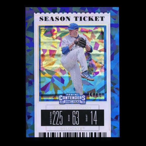 Zack Thompson 2019 Contenders Draft Picks Cracked Ice Season Ticket Wildcats 19/23