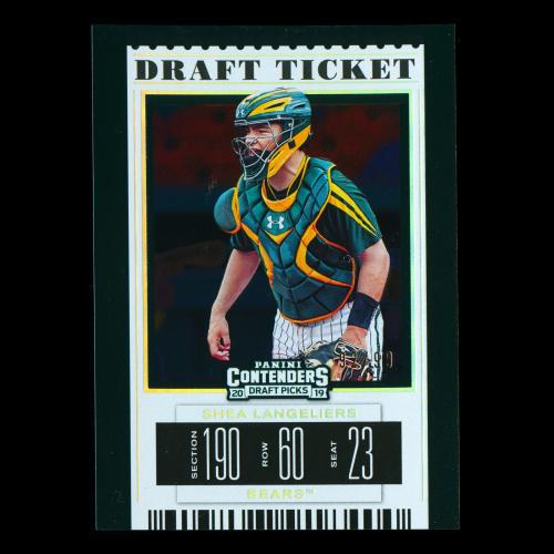 Shea Langeliers 2019 Contenders Draft Picks Draft Ticket Bears 92/99