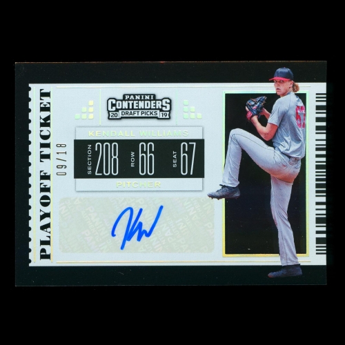Kendall Williams 2019 Contenders Draft Picks Playoff Ticket Auto Blue Jays 10/18