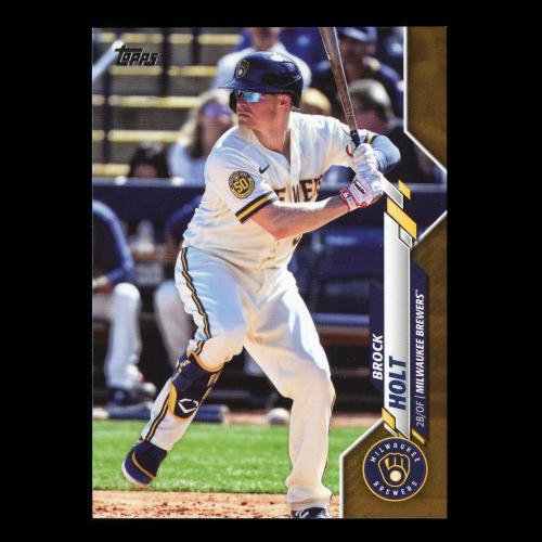 Brock Holt 2020 Topps Brown Brewers 641/2020