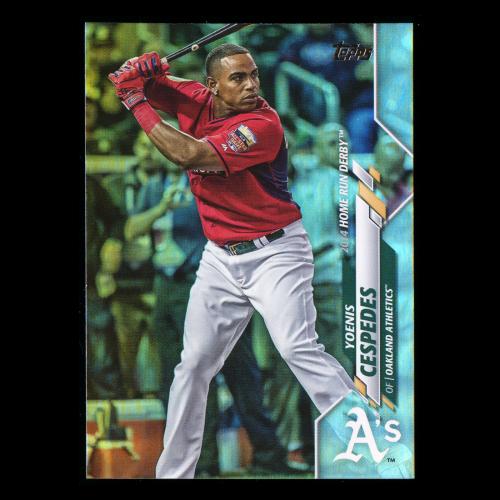 Yoenis Cespedes 2020 Topps Home Run Derby Rainbow Foil Athletics