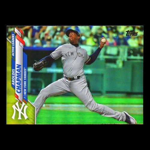 Aroldis Chapman 2020 Topps Gold Foil Yankees