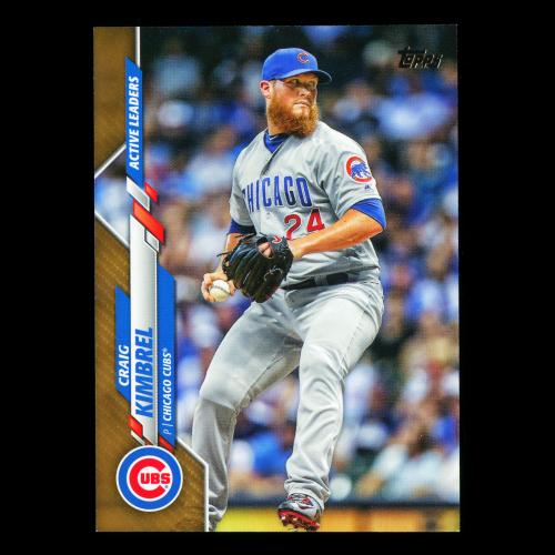 Craig Kimbrel 2020 Topps Gold Cubs 1615/2020