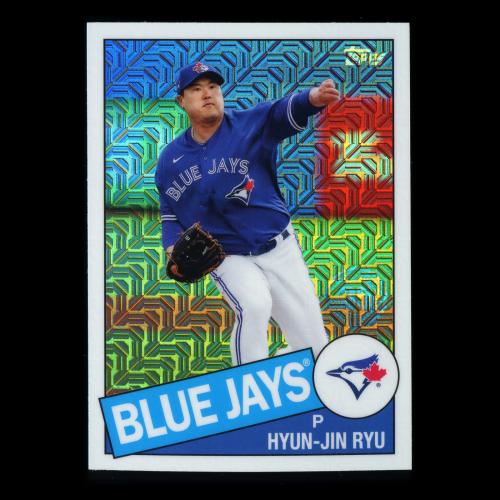 Hyun-Jin Ryu 2020 Topps 1985 Retro Silver Pack Chrome Blue Jays