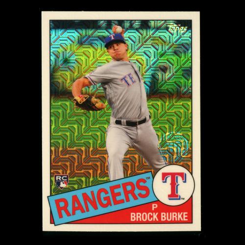 Brock Burke RC 2020 Topps 1985 Retro Silver Pack Chrome Rookie Rangers