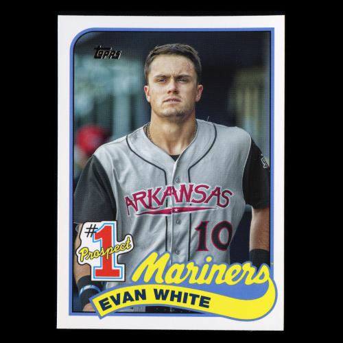 Evan White 2020 Topps 1989 Retro #1 Prospect Mariners