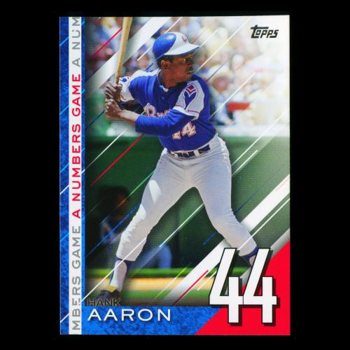 Hank Aaron 2020 Topps A Numbers Game - 44 Braves