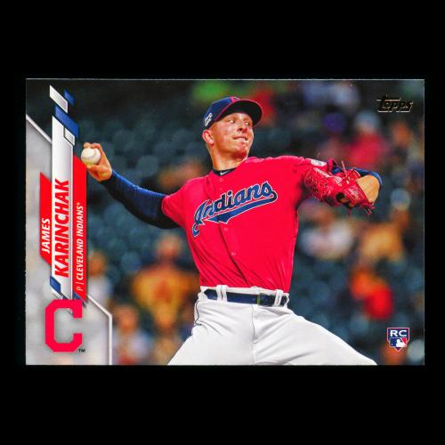 James Karinchak RC 2020 Topps Rookie Indians