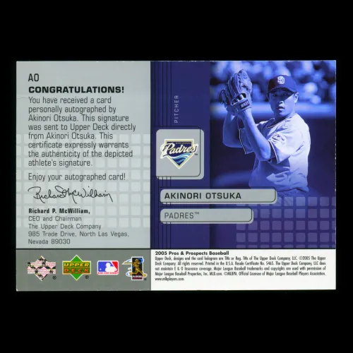 Akinori Otsuka Pros & Prospects Signs of Stardom Auto Padres
