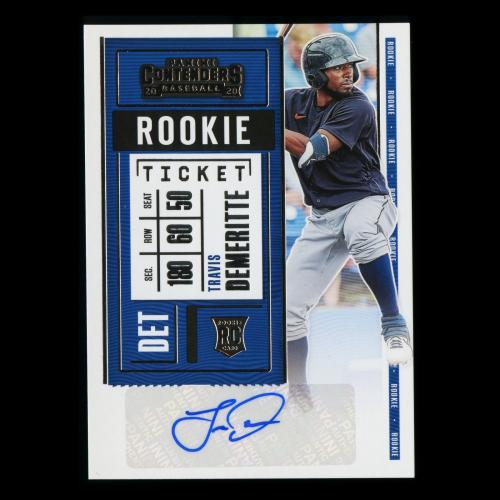 Travis Demeritte 2020 Contenders Rookie Ticket Auto Tigers