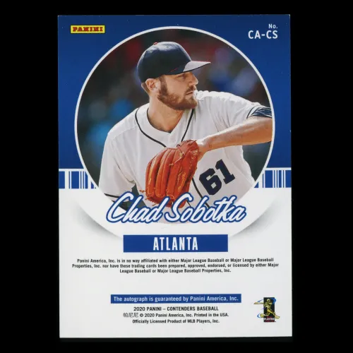 Chad Sobotka 2020 Contenders Autographs Braves