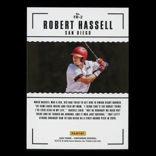 Robert Hassell 2020 Contenders First Rounders Padres