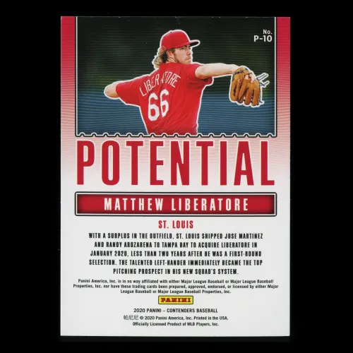 Matthew Liberatore 2020 Contenders Potential Cardinals