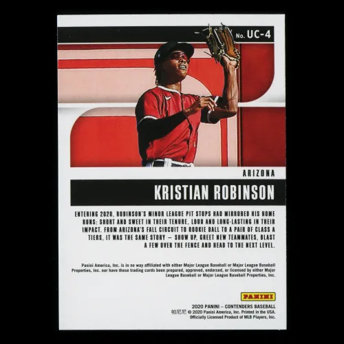 Kristian Robinson 2020 Contenders Up & Coming Diamondbacks