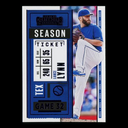 Lance Lynn 2020 Contenders Season Ticket Purple Rangers