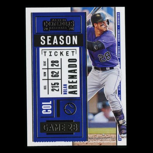 Nolan Arenado 2020 Contenders Season Ticket Rockies