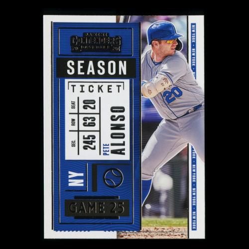 Pete Alonso 2020 Contenders Season Ticket Mets