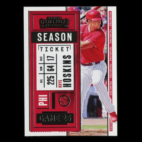 Rhys Hoskins 2020 Contenders Season Ticket Phillies