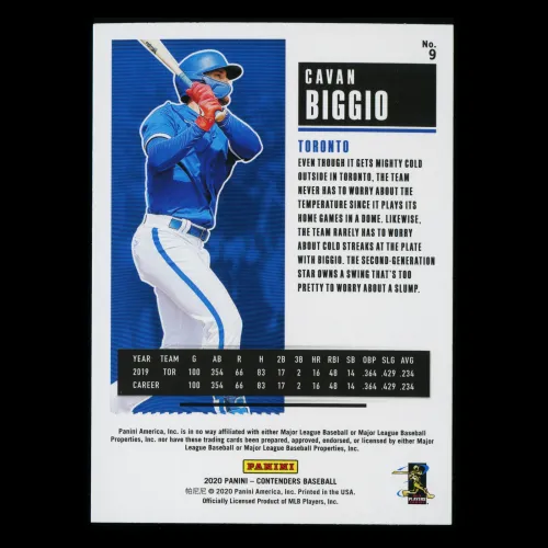 Cavan Biggio 2020 Contenders Season Ticket Blue Jays