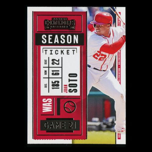 Juan Soto 2020 Contenders Season Ticket Nationals