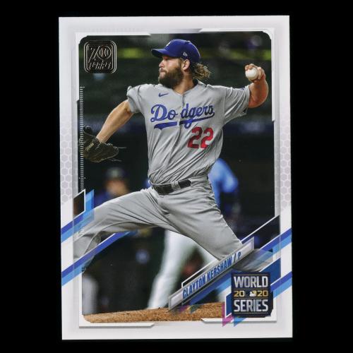 Clayton Kershaw 2021 Topps 2020 World Series Dodgers