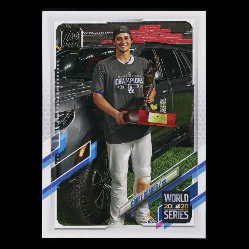 Corey Seager 2021 Topps 2020 World Series Dodgers