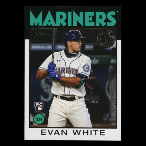 Evan White RC 2021 Topps 1986 Retro Rookie Mariners