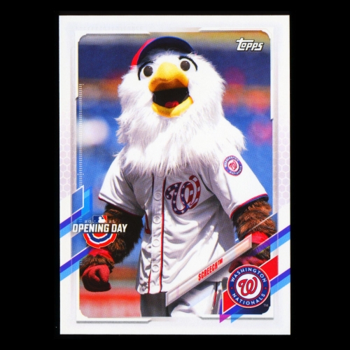 Screech 2021 Topps Opening Day Mascot Nationals