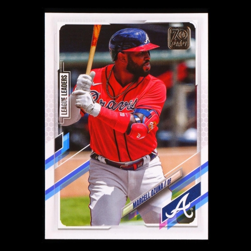 Marcell Ozuna 2021 Topps League Leaders Braves