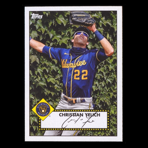 Christian Yelich 2021 Topps '52 Retro Brewers
