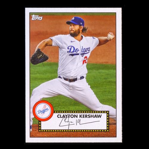 Clayton Kershaw 2021 Topps '52 Retro Dodgers