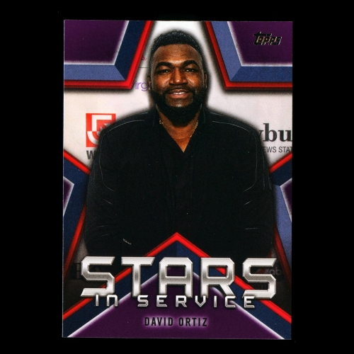 David Ortiz 2021 Topps Stars in Service Red Sox