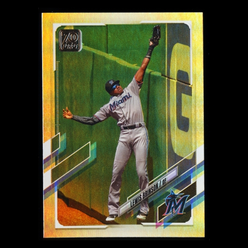Lewis Brinson 2021 Topps Gold Foil Marlins