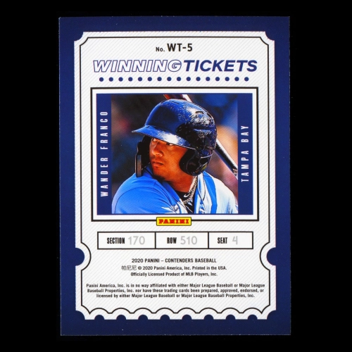 Wander Franco 2020 Contenders Winning Tickets Rays