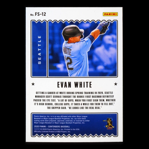 Evan White 2020 Contenders Future Stars Mariners