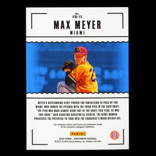Max Meyer 2020 Contenders First Rounders Marlins