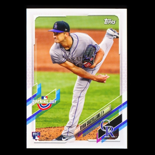 Ryan Castellani RC 2021 Topps Opening Day Rookie Rockies