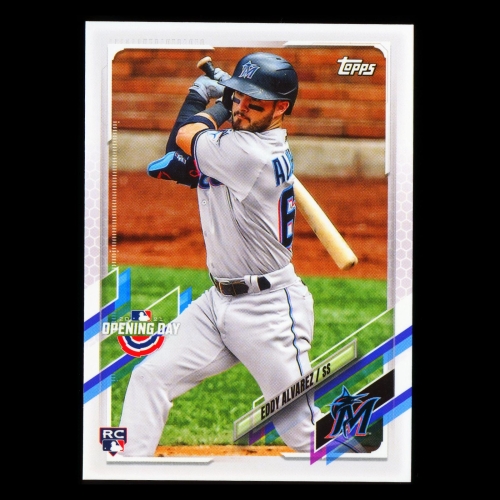 Eddy Alvarez RC 2021 Topps Opening Day Rookie Marlins