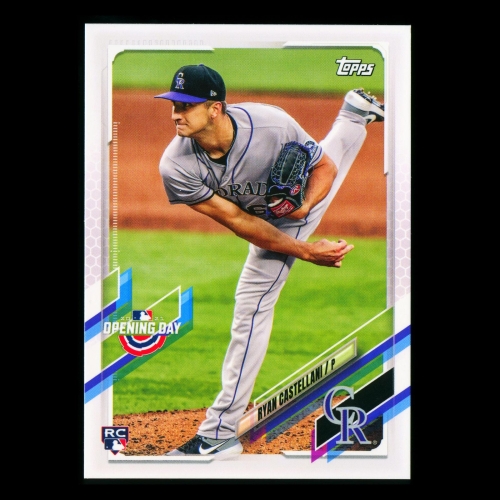 Ryan Castellani RC 2021 Topps Opening Day Rookie Rockies