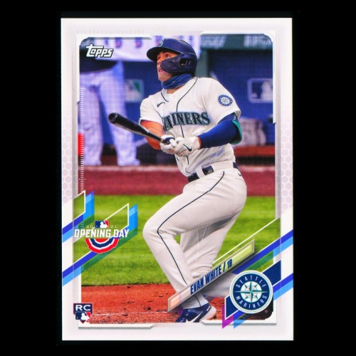 Evan White RC 2021 Topps Opening Day Rooke Mariners