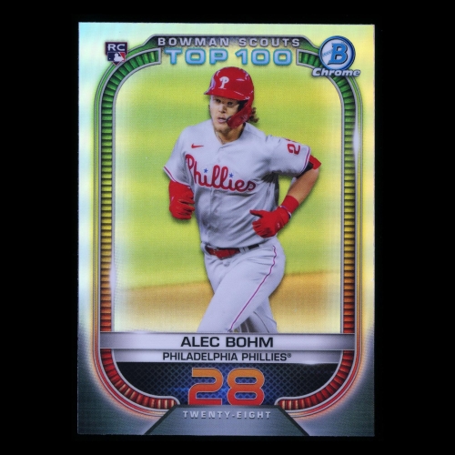 Alec Bohm RC 2021 Bowman Chrome Scouts Top 100 Rookie | #28 Phillies