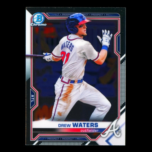 Drew Waters 2021 Bowman Chrome Prospect Braves