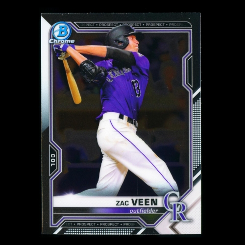 Zac Veen 2021 Bowman Chrome Prospect Rockies